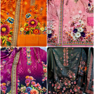 ৪ সেট থ্রী পিস ১৬০০ টাকা